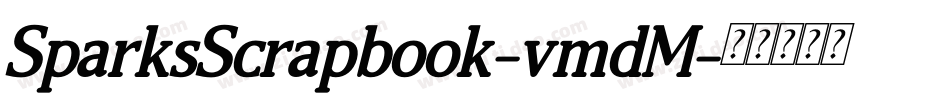 SparksScrapbook-vmdM字体转换