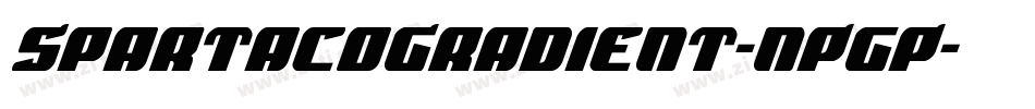 SpartacoGradient-nPgP字体转换
