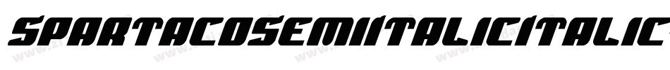 SpartacoSemiItalicItalic-YDMo字体转换