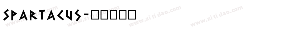 Spartacus字体转换