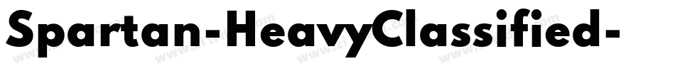 Spartan-HeavyClassified字体转换