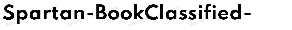 Spartan-BookClassified字体转换