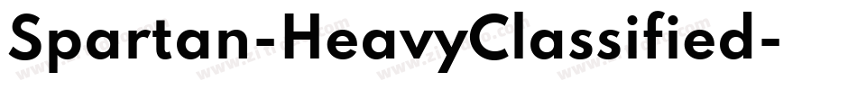 Spartan-HeavyClassified字体转换
