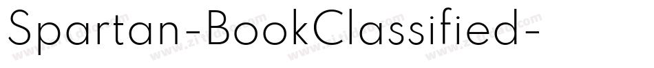 Spartan-BookClassified字体转换