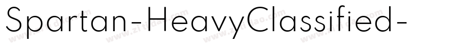 Spartan-HeavyClassified字体转换