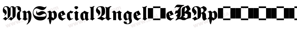 MySpecialAngel-e3Rp字体转换