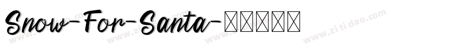 Snow-For-Santa字体转换