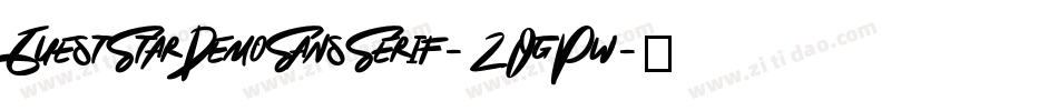 GuestStarDemoSansSerif-2OgPw字体转换