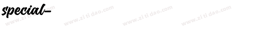 special字体转换