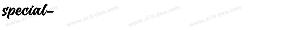 special字体转换