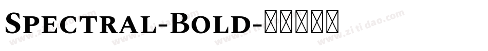 Spectral-Bold字体转换