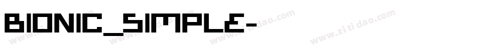 Bionic_simple字体转换