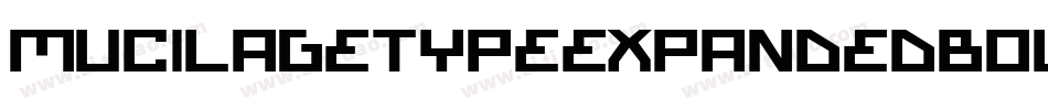 MucilageTypeExpandedBold-4jvx字体转换