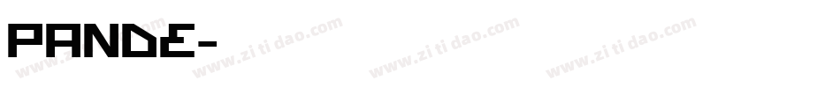 pande字体转换