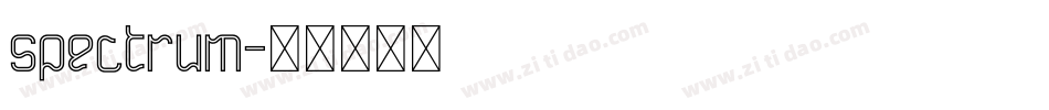spectrum字体转换