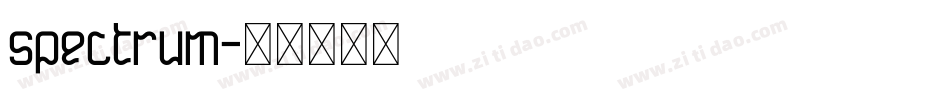 spectrum字体转换