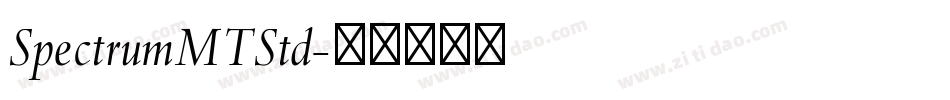 SpectrumMTStd字体转换