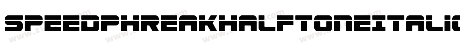SpeedPhreakHalftoneItalic-8MOR0字体转换