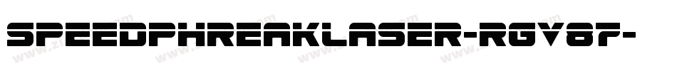 SpeedPhreakLaser-rgv87字体转换