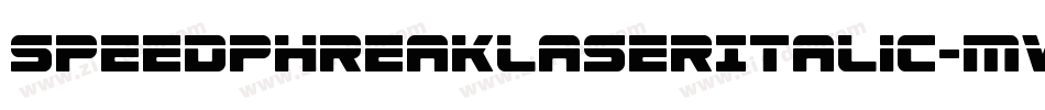SpeedPhreakLaserItalic-MVABY字体转换