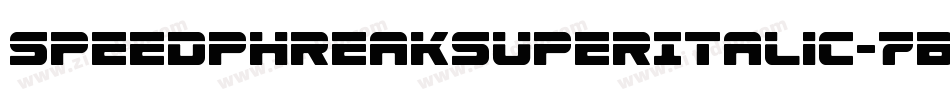 SpeedPhreakSuperItalic-7BOYP字体转换