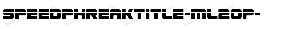 SpeedPhreakTitle-mL2oP字体转换