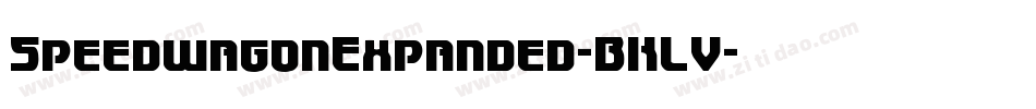 SpeedwagonExpanded-BKLV字体转换 SpeedwagonExpanded-BKLV字体转换
