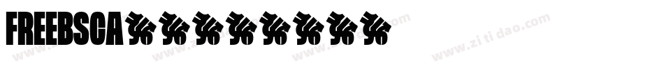 FREEBSCA-1字体转换