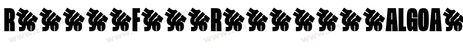 RiffleFreeRegular-ALGOA字体转换
