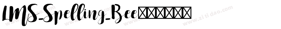 LMS_Spelling_Bee字体转换