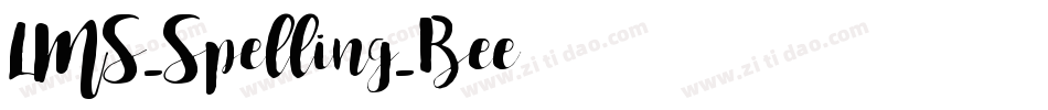 LMS_Spelling_Bee字体转换