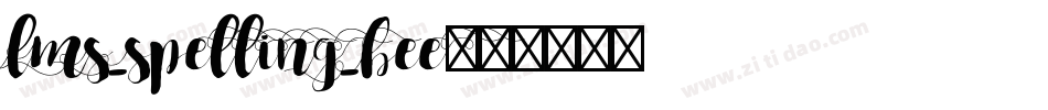 LMS_Spelling_Bee字体转换
