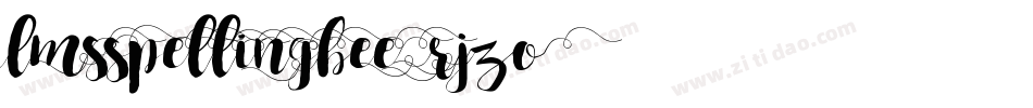 LmsSpellingBee-RJZo字体转换