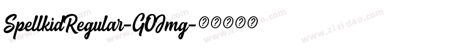 SpellkidRegular-GOJmg字体转换