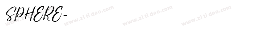 52SPHERE字体转换