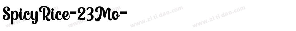 SpicyRice-23Mo字体转换
