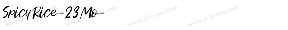 SpicyRice-23Mo字体转换