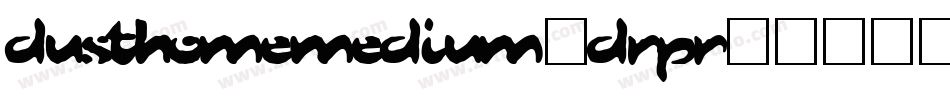 DusthomeMedium-drpR字体转换