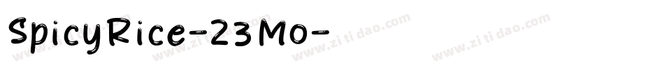 SpicyRice-23Mo字体转换