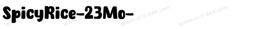 SpicyRice-23Mo字体转换