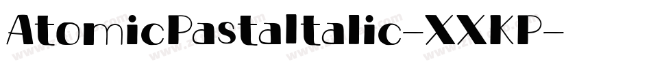 AtomicPastaItalic-XXKP字体转换