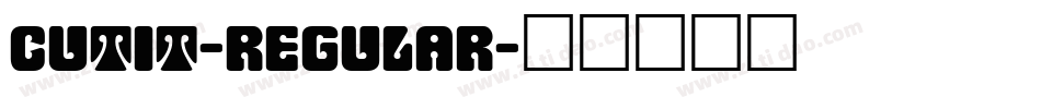 CutIt-Regular字体转换