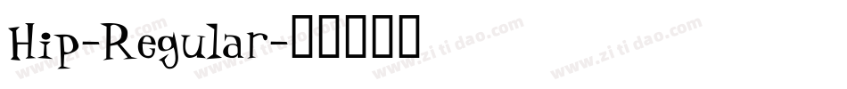Hip-Regular字体转换