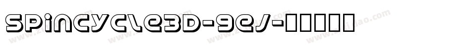 SpinCycle3D-9ej字体转换