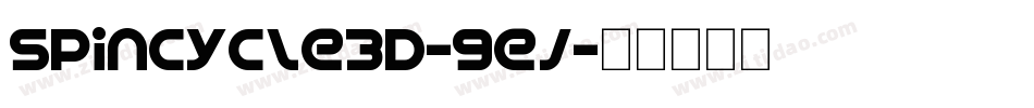 SpinCycle3D-9ej字体转换