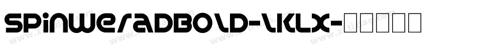 SpinweradBold-lKLX字体转换