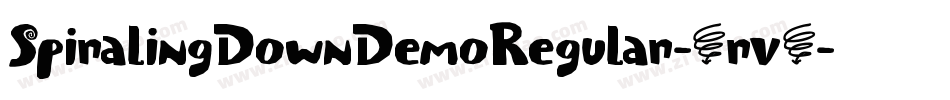 SpiralingDownDemoRegular-4rv4字体转换