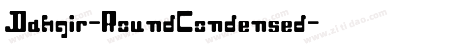 Dahgir-RoundCondensed字体转换