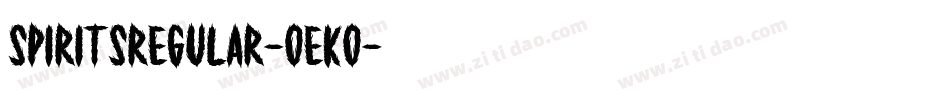 SpiritsRegular-OEKo字体转换