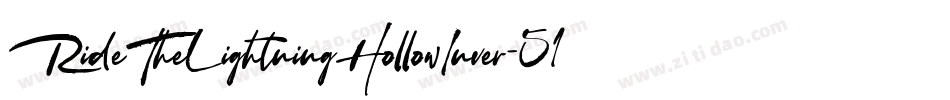 RideTheLightningHollowInver-511zL字体转换